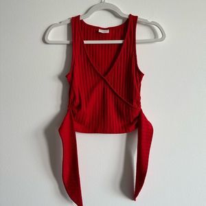 Abound Red Crop Top - Size XXSmall